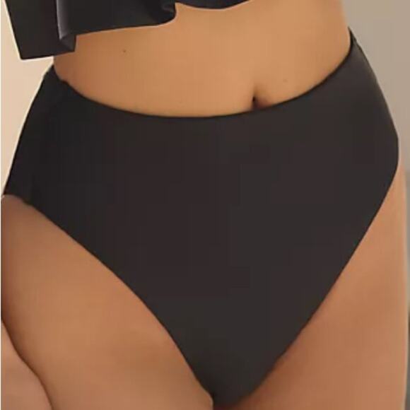By Anthropologie Mari High-Waisted Bikini Bottoms
Size small NEW Black - Picture 2 of 10